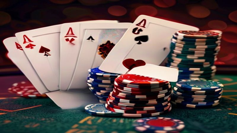 Minh họa chiến thuật Poker Texas Hold'em